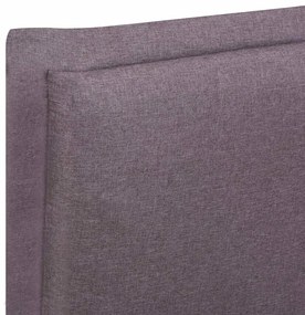 Estrutura para cama sem colchão Taupe Tecido 135x190 cm