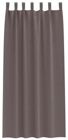 Cortinas 2 pcs Castanho escuro 245 x 140 cm Poliéster
