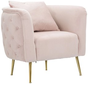 POLTRONA BUCARESTE ROSA 76X74X73 CM