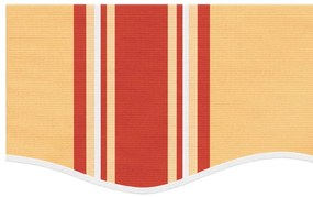 Tecido substituição p/ sanefa toldo 4,5m riscas amarelo/laranja