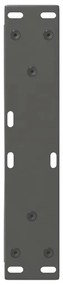Pés para mesa de centro 2 peças antracite 30x(30-31,3) cm aço