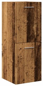 vidaXL Armário suspenso de WC 30x30x80 cm deriv. madeira madeira velha