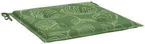 Almofadões p/ cadeira 6pcs 40x40x4cm tecido padrão folhas