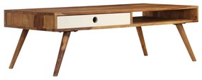 Mesa de centro 110x50x35 cm madeira de acácia maciça
