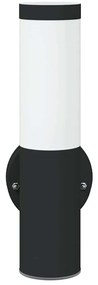 Luz de Parede Externa Preta de Aço Inoxidável IP44