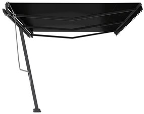 Toldo retrátil manual independente 600x350 cm antracite