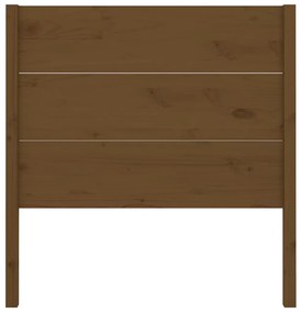 Cabeceira de cama 81x4x100 cm pinho maciço castanho mel