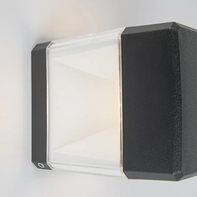 Aplique moderno preto LED IP55 - ELISA Moderno