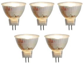 Conjunto de 5 Lâmpada LED GU5.3 MR16 5W 420 lm 2700K 12V