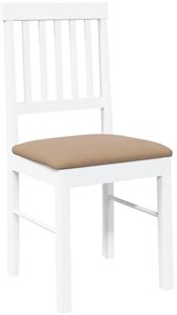 Cadeiras de jantar com almofadões 2 pcs madeira maciça branco