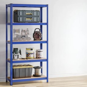 Estante de armazenamento 180 x 90 x 40 cm Azul