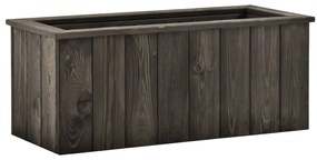 Canteiro elevado 74x32x30 cm pinho maciço cinzento-escuro