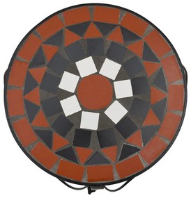 Suportes de plantas 3 pcs cerâmica terracota e branco