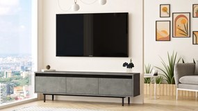Móvel para TV LV1 – Prateado/Preto – 160x45,2x35,5 cm