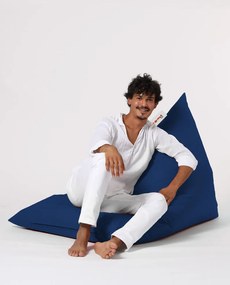 Pufe de Jardim Pyramid Big Bed – Azul Escuro – 145x35x90 cm | Tribo Ho