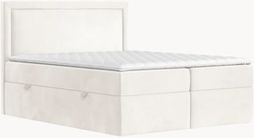 Cama divã em veludo artesanal com arrumação Rebecca, H3
