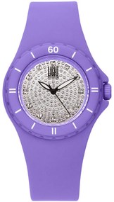 Relógio Feminino Light Time Silicon Strass (ø 36 mm)