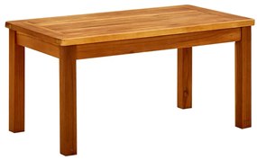 Mesa de centro p/ jardim 70x40x36 cm madeira de acácia maciça