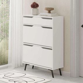 Hall Stand Berlin ABC – Walnut White – 180x200x35 cm