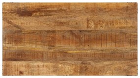 Mesa de jantar 110x60x76 cm madeira de mangueira maciça