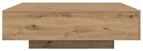 Mesa de Café com Luzes LED Carvalho Artisan 100x100x31 cm