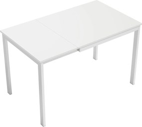 HOMCOM Mesa de jantar extensível 80-120 cm para 4-6 pessoas, mesa de cozinha que economiza espaço com função extensível simples, natural | Aosom Portugal