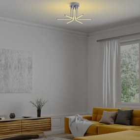 Candeeiro de Teto Leddaisy – Cinza – 55 x 25 x 55 cm