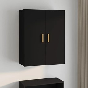 Armário de parede suspenso 69,5x34x90 cm preto