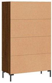 Armário alto derivados madeira 69,5x31x115 cm carvalho castanho