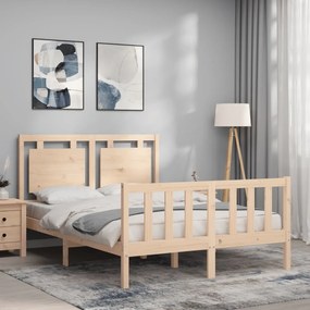 Cama sem colchão 120x200 cm madeira de pinho maciça