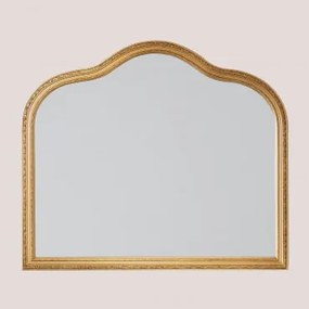 Espelho de Parede de Madeira Olvera Dourado - Sklum