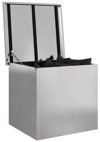 Caixa de Armazenamento Externa - Prateada - 55 x 50,5 x 50 cm - Aço In