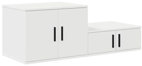 Armário de Armazenamento vidaXL Branco 108x41x40 cm em Madeira de Enge