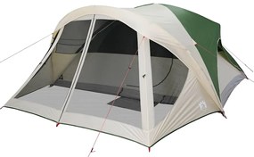 Tenda familiar estilo cabana para 6 pessoas impermeável verde
