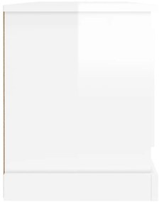 Móvel de TV 100x35,5x45 cm derivados madeira branco brilhante