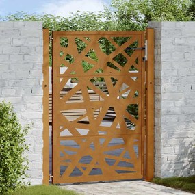 Portão de jardim 105x130 cm design de luz em aço resistente