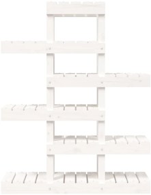 Suporte para plantas 85x25x109,5 cm pinho maciço branco