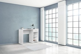 Secretária "Focus" com Gaveta e Prataleiras - 90 x 75 x 55 cm - Branco