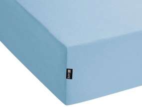 Lençol-capa em algodão azul claro 140 x 200 cm HOFUF Beliani