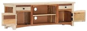 Móvel de TV 120x30x40 cm madeira recuperada maciça