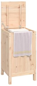 Caixa para roupa 44x44x76 cm madeira de pinho maciça