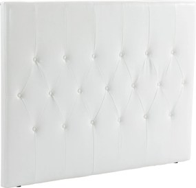 HOMCOM Cabeceira de Cama 160cm Cabeceira de Cama Estofada em Linho e Acolchoada 2 Formas de Uso 160x7x120cm Branco | Aosom Portugal