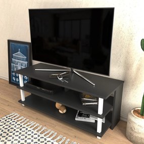 Móvel TV Pueblo – Branco e Antracite – 120 cm x 44,6 cm x 47,4 cm