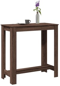 Mesa de bar 102x50x103,5 cm derivados madeira carvalho castanho