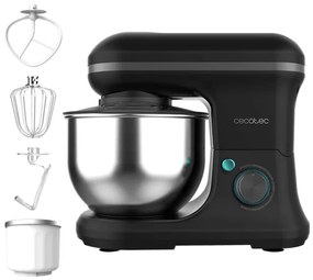Misturador com 5 funções Cecomixer Merengue 5L 1200 Ice-Cream Black Mixer, design elegante e acessórios para misturar e amassar. Inclui função para fa