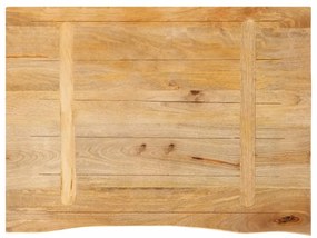 Tampo de mesa c/ borda viva 90x60x2,5 cm mangueira maciça