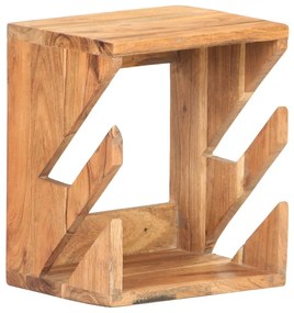 vidaXL Suporte parede p/ skates 25x20x30 cm madeira de acácia maciça