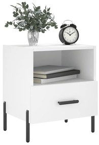 Mesa de cabeceira 40x35x47,5 cm derivados de madeira branco