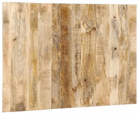 Cabeceira 120 cm madeira de mangueira áspera maciça