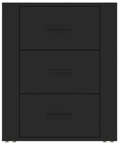 Mesa de cabeceira 50x36x60 cm derivados de madeira preto